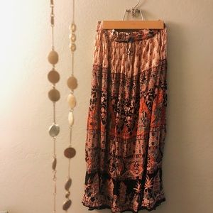 Boho maxi skirt